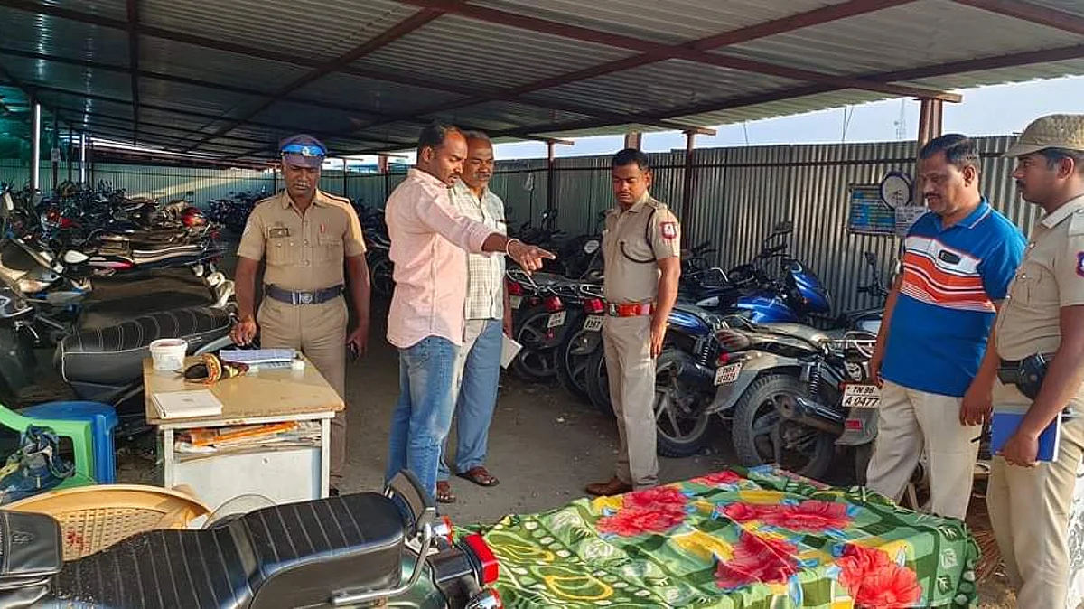 தனியார் வாகன காப்பக உரிமையாளர் வெட்டிக்கொலை: மிளகாய் பொடி தூவிவிட்டு கொலையாளிகள் எஸ்கேப்