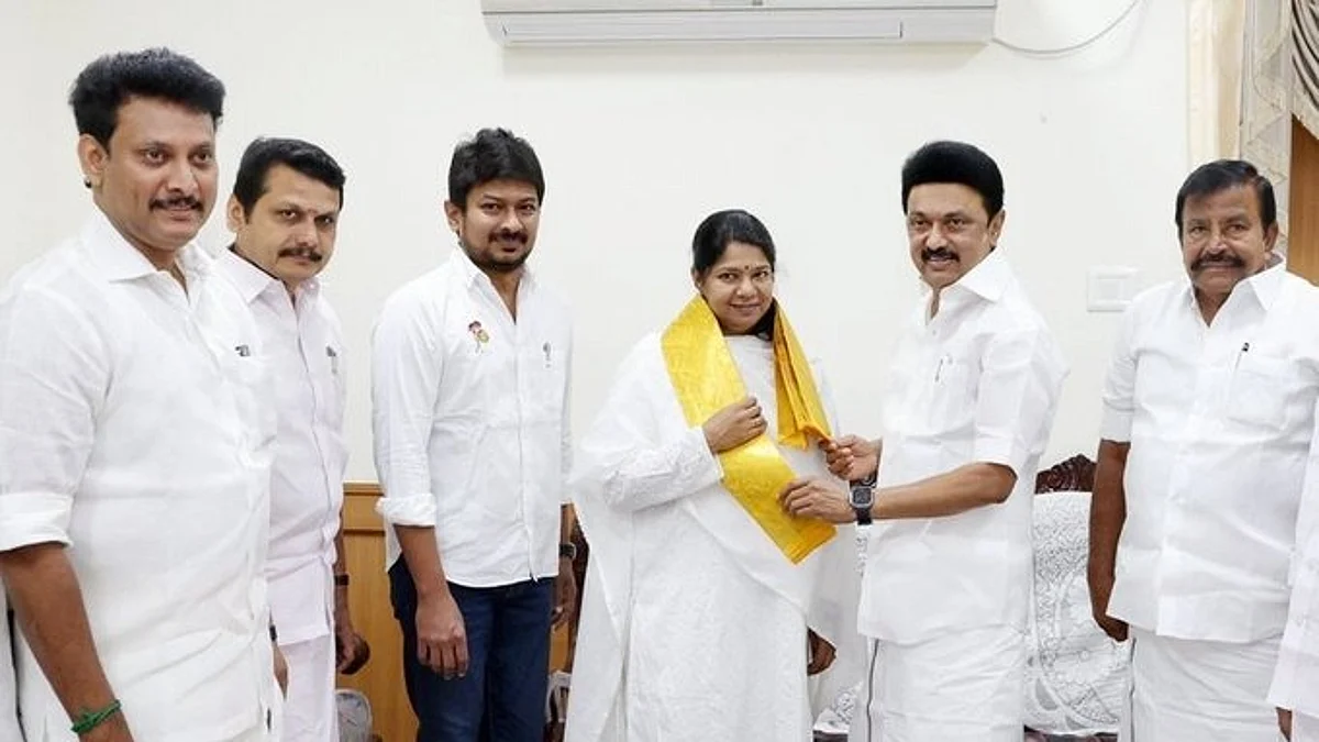 பிறந்த நாளை முன்னிட்டு முதல்வர் ஸ்டாலினிடம் வாழ்த்து பெற்ற கனிமொழி எம்.பி