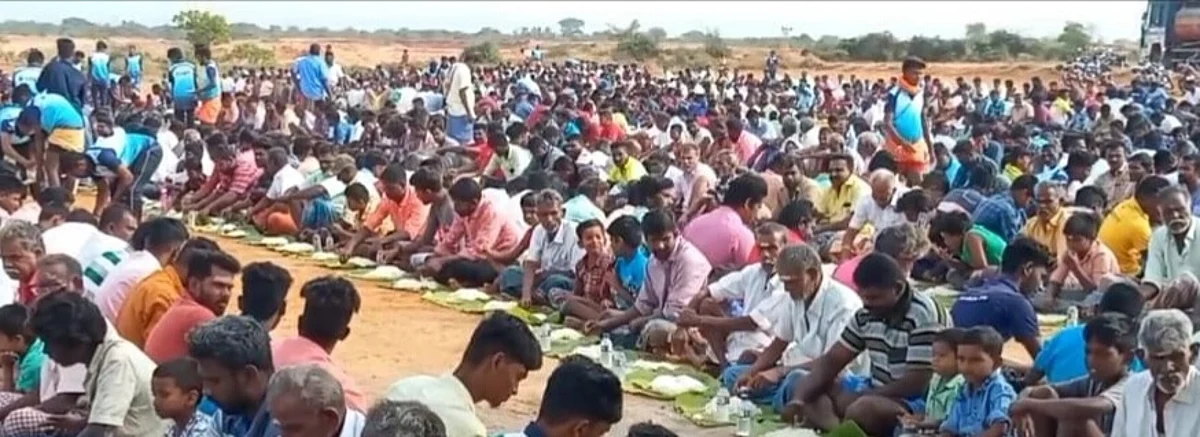 60 கிடாக்கள் பலியிட்டு 10 ஆயிரம் ஆண்கள் பங்கேற்ற விநோத திருவிழா