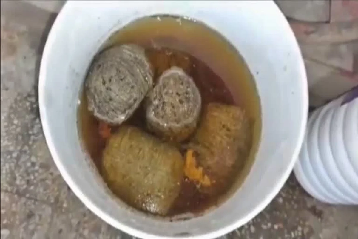 காவல் நிலையம் அருகே 8 வெடிகுண்டுகள் மீட்பு: பழவியாபாரி கைது