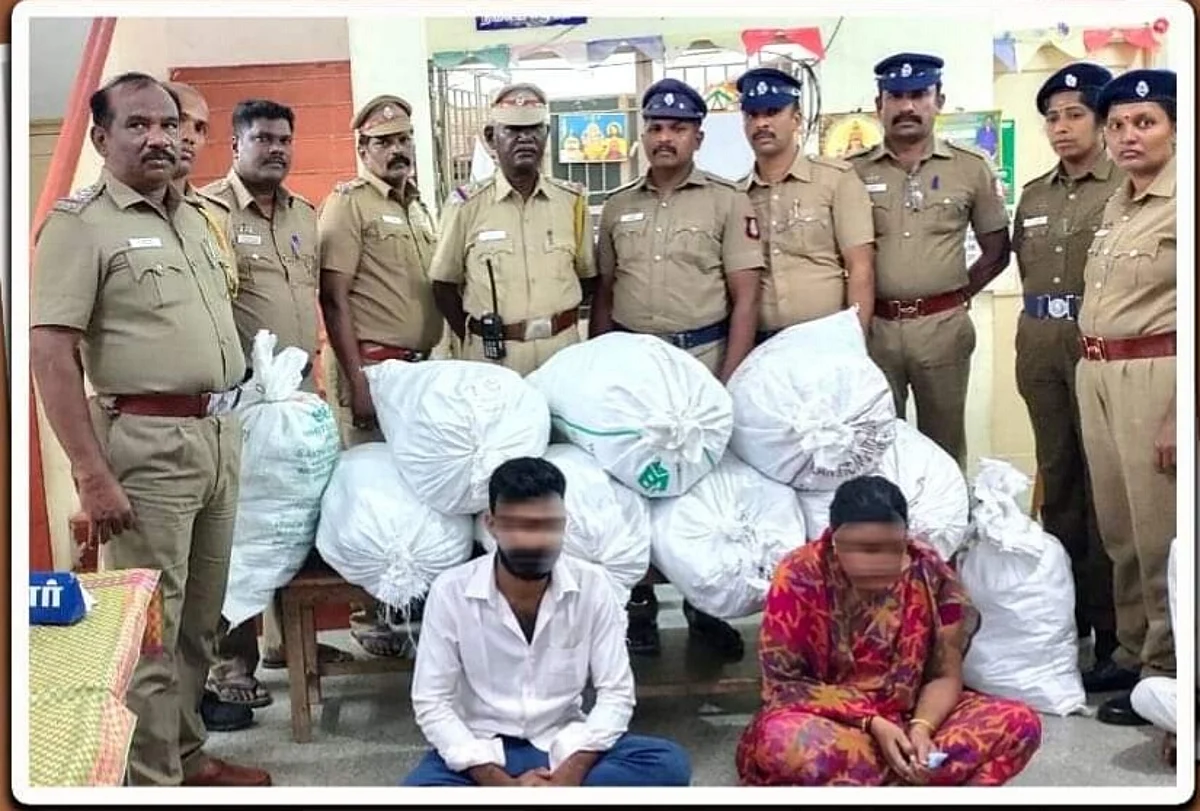 கஞ்சா, குட்கா பண்டல் பறிமுதல்