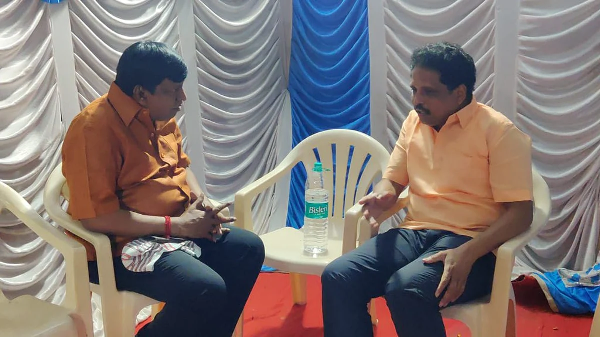 நடிகர் வடிவேலுவை நேரில் சந்தித்து ஆறுதல் கூறிய வெங்கடேசன் எம்பி!