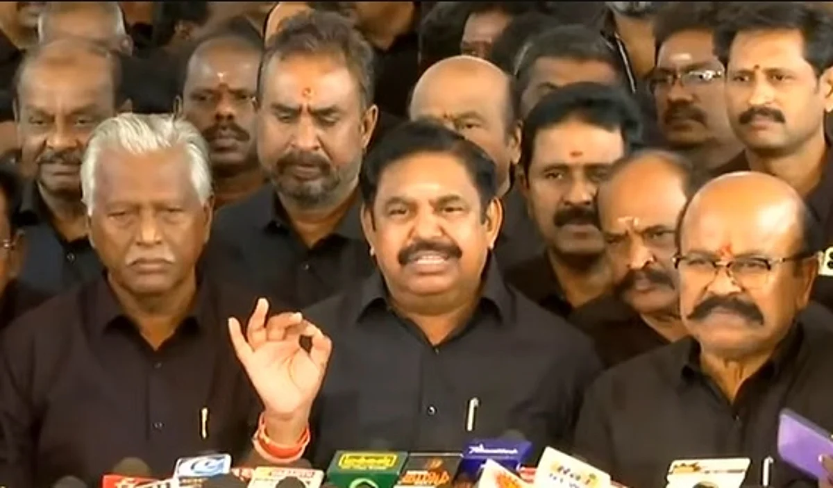 `போதை பொருள் சந்தை தமிழ்நாடு; பெண் காவலருக்கு பாதுகாப்பு இல்லை'- வெளிநடப்பு செய்த ஈபிஎஸ் குற்றச்சாட்டு