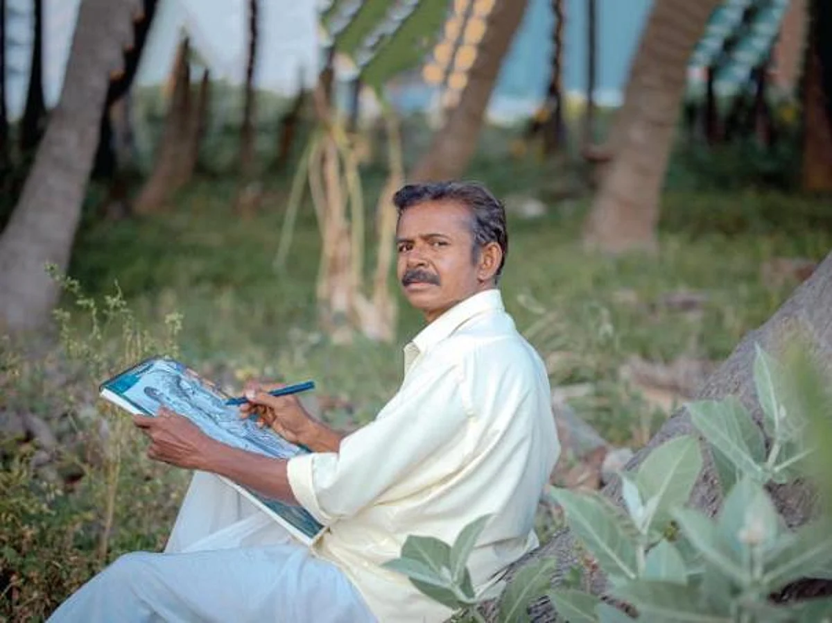 கோதை கிராமத்திலிருந்து ஒரு தூரிகைப் படைப்பாளி!- சோதனைகளுக்கு இடையில் மிளிரும் சொக்கலிங்கம்
