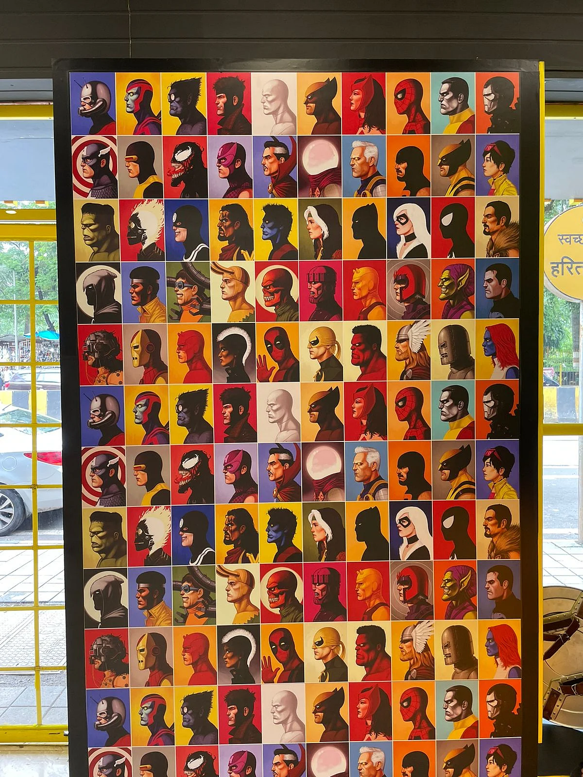 There is an additional superhero photo op wall to literally make the weeks to come by better!