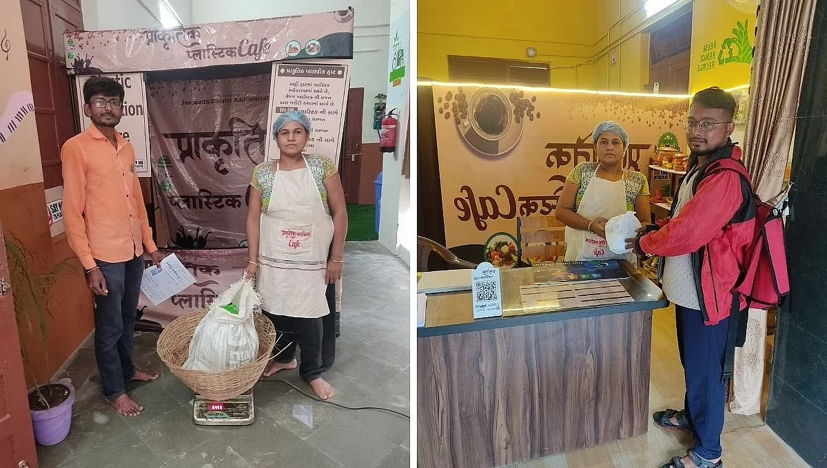 प्राकृतिक प्लास्टिक कैफ़े - जूनागढ़, गुजरात