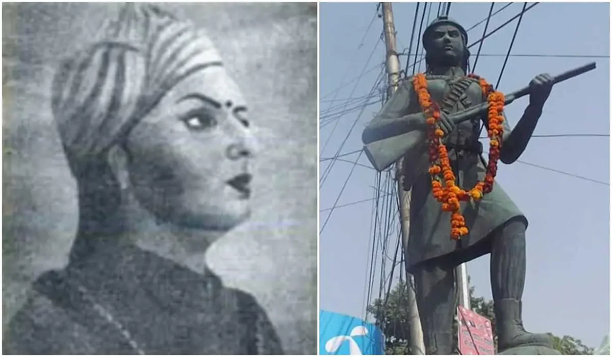 सिकंदरबाग के पास ऊदा देवी की मूर्ती