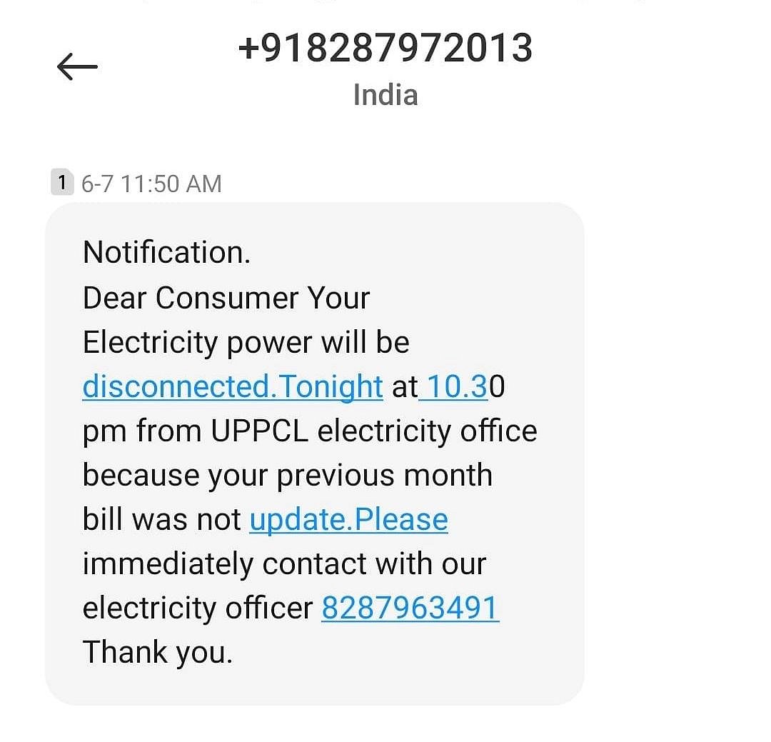 Fraud alert Got an 'Unpaid electricity bill' FAKE message? Here's how