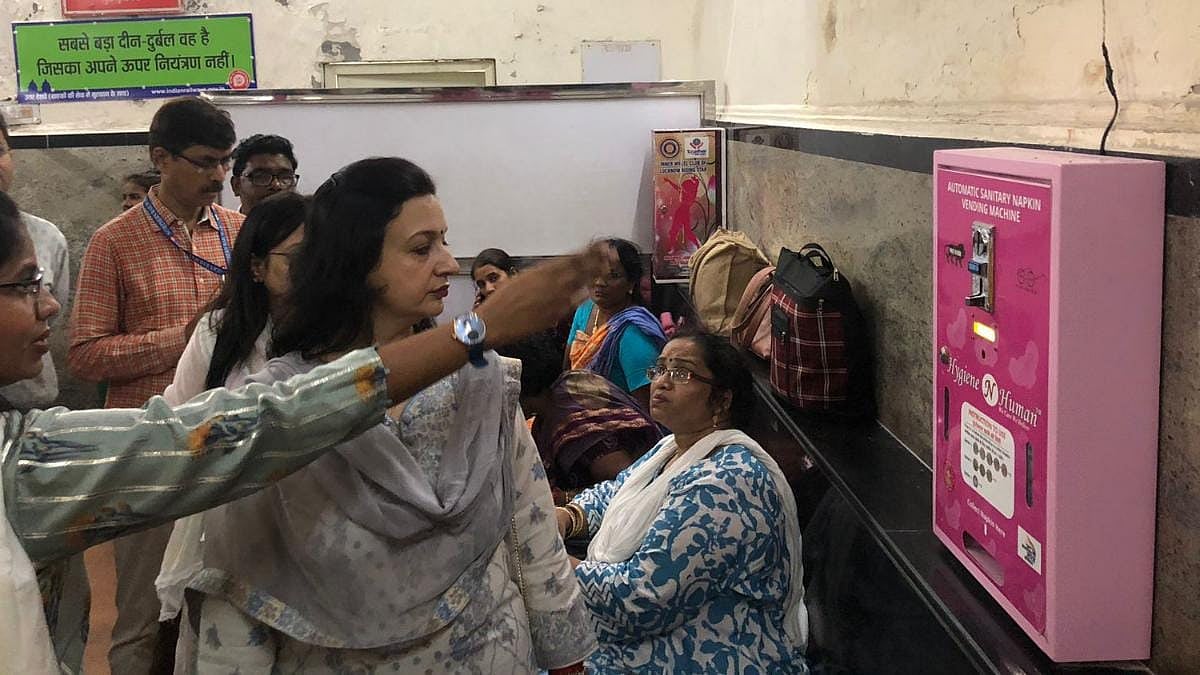 Knocksense Shorts Sanitary pad vending machines installed at Lucknow