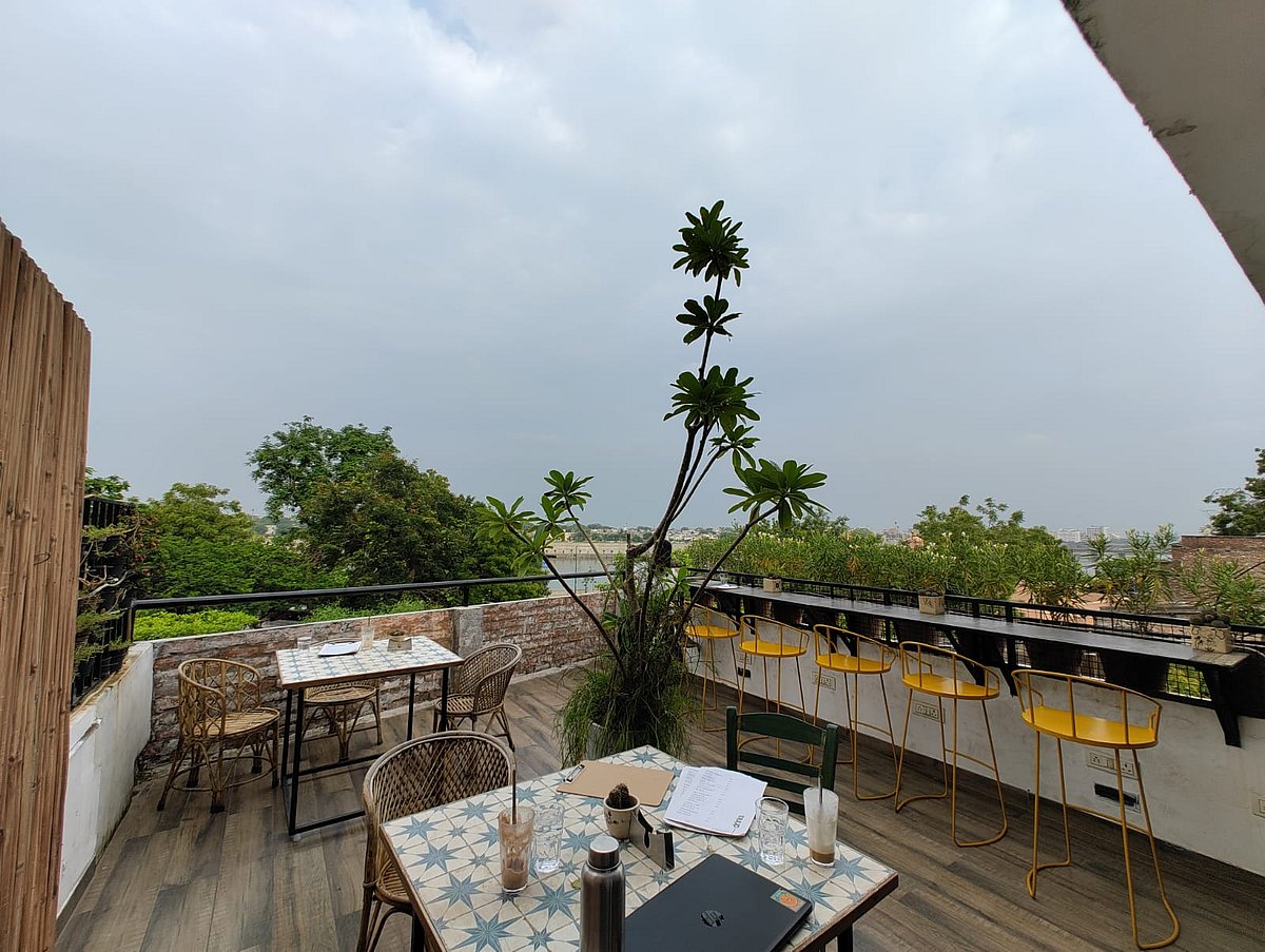 Cafe Charm and Community Love The Greenstraw House on the Riverfront Ahmedabad
