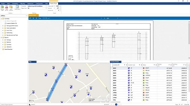 OpenGround Cloud provides users with a single repository for multiple data sources.