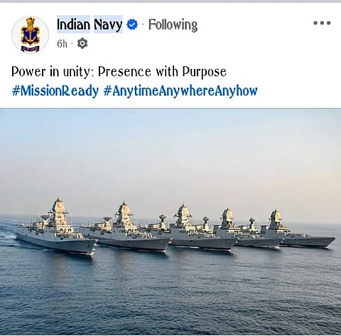 indian navy ready to war