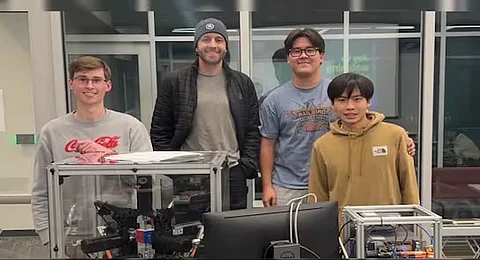 Purdue's Rubik's Cube robot solves Rubik's Cube in 0.103 seconds at Purdue's lab