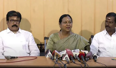 dmdk premalatha recent press meet 
