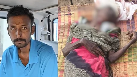 "நோய்வாய் பட்டு துடித்த தாய்" - கவனிக்காமல் முடியாமல் மன உளைச்சல் அடைந்த தந்தை..  தாயை கழுத்தறுத்து கொலை செய்த மகன்!