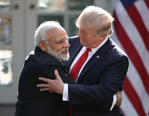 trump with modi