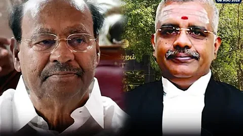 ramadoss and justice anand venkatesh  pc: one inidia tamil