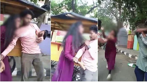 girl attacked her boyfreind