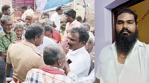 “என்னை கேட்காம எப்படி கோவிலுக்கு வந்தீங்க” - கோவிலை சொந்த கொண்டாடிய கள்ளச்சாராய வியாபாரி.. பொதுமக்களை தாக்கும் வீடியோ வைரல்!