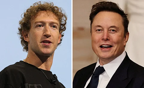 Elon musk with Zuckerberg