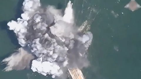 Ukraine’s massive navy ship sinks in drone attack