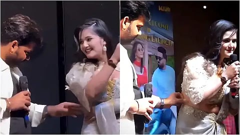 மேடையில் அத்தனை பேர் முன்னிலையில்.. இடுப்பைத் தொட்டு தொட்டுப் பார்த்த உச்ச நடிகர்! அதிர வைத்த நடிகையின் அறிவிப்பு! 