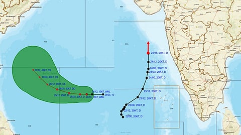 Depression over Eastcentral Arabian Sea