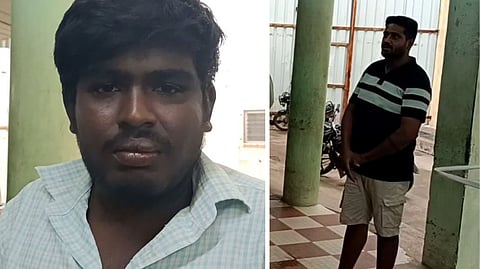 postal worker grabbing a woman's clothes and pulling them news in tamil