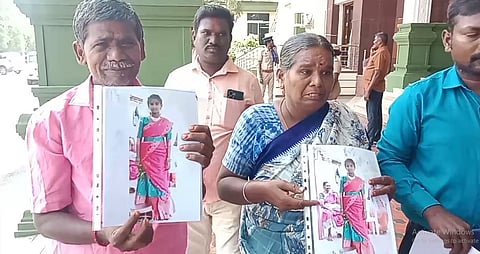 “காணாமல் போன 8 ஆம் வகுப்பு சிறுமி” - நான்கு நாட்கள் ஆகியும் அலட்சியம் காட்டும் போலீசார்… கண்ணீர் மல்க ஆட்சியரிடம் புகாரளித்த  பெற்றோர்!