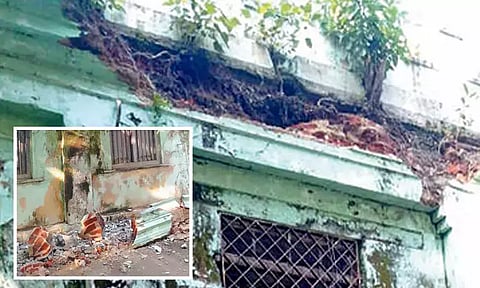 thiruthani school wall colapse 