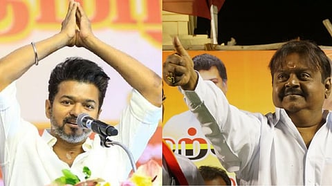 Did Vijay come and see him when the captain vijayakanth was unwell?