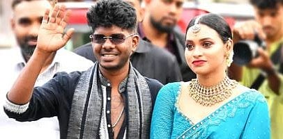 நீண்ட நாள் காதலியை கரம் பிடித்து பைசன் பாடகர்… திருச்சூரில் சத்தமில்லாமல் நடந்த திருமணம்!