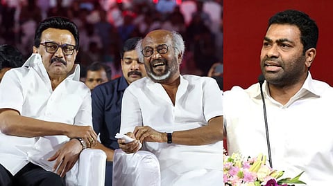 "ரஜினியை மிரட்டி ஓரங்கட்டியது திமுக!" புது குண்டை வீசியுள்ள ஆதவ் அர்ஜுனா! சூப்பர் ஸ்டார் ரசிகர்கள் கொந்தளிப்பு!