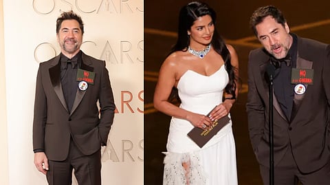 "ஃப்ரீ பாலஸ்தீனம்"  போருக்கு எதிராக ஆஸ்கரில் ஓங்கி ஒலித்த குரல்! யார் இந்த ஜேவியர் பார்டெம்?