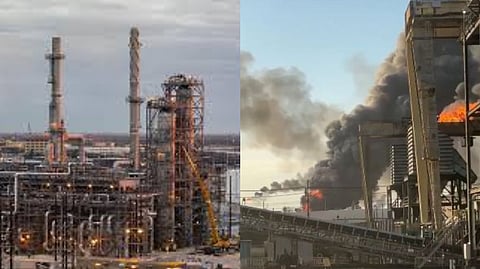 பற்றி எரியும் அமெரிக்காவின் வலேரா எண்ணெய் சுத்திகரிப்பு நிலையம்! தாக்குதல் நடத்தப்பட்டதா? என்ற கோணத்தில் விசாரணை..