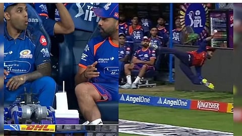  ​​பஞ்சாப் கிங்ஸ் அணியின் கேப்டன் ஸ்ரேயாஸ் ஐயர் பவுண்டரி கோட்டில் தனது அபாரமான கேட்ச் திறனை வெளிப்படுத்தினார். 