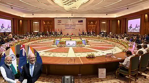 இந்தியா - நியூசிலாந்து இடையே கையெழுத்தான 'மெகா' ஒப்பந்தம்! 98,000 கோடி முதலீடு.. 5000 பேருக்கு விசா.. இனி நம்ம பொருட்களுக்கு அங்கே செம டிமாண்ட்!