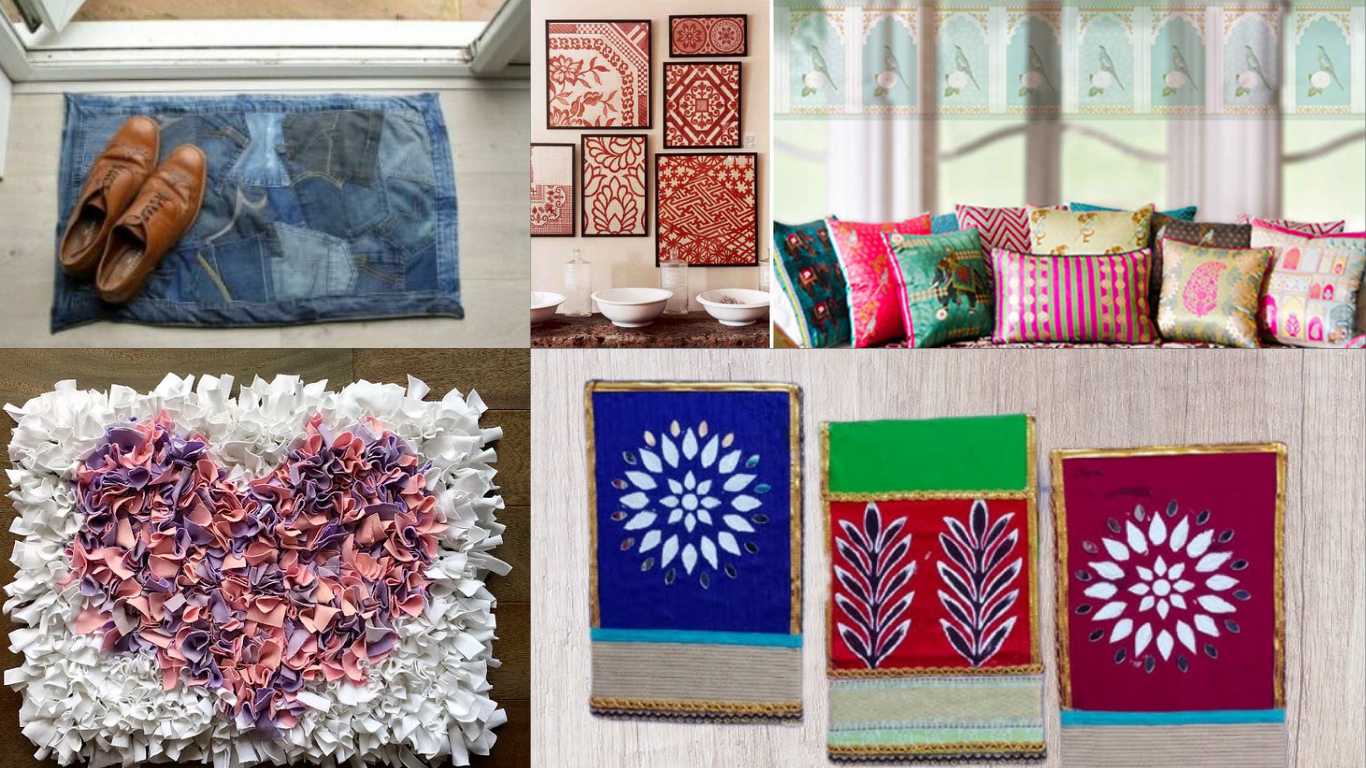 home decor using old and torn cloth