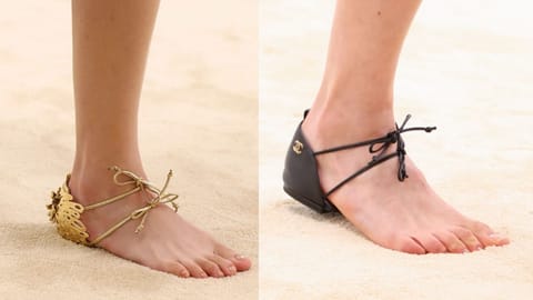 Chanel barefoot shoes
