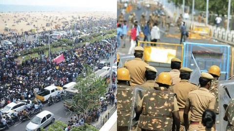 Merina Beach Protest