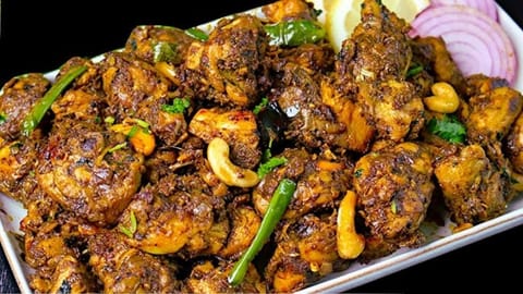 இஞ்சிப் பூண்டு சிக்கன் வறுவல்