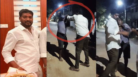 tvk member attack crane driver