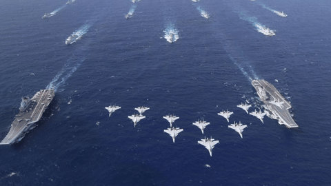 China warships around Taiwan 
