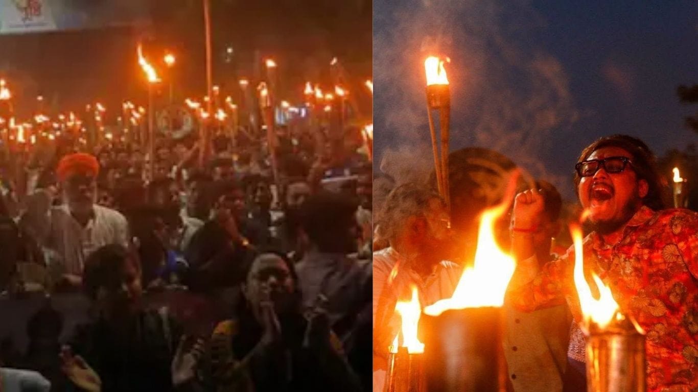 டாக்காவில் ஒலித்த “ஜெய் ஸ்ரீ ராம்”: பகவான் ராமர் உருவப்பட அவமதிப்பை கண்டித்து ஆயிரக்கணக்கான இந்துக்கள் போராட்டம்