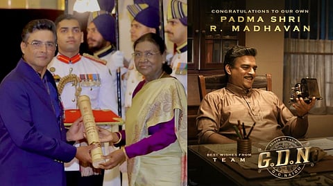 Madhavan captivated everyone’s attention at the Padma Shri award ceremony