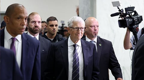 Bill Gates gives testimony in a Congressional investigation