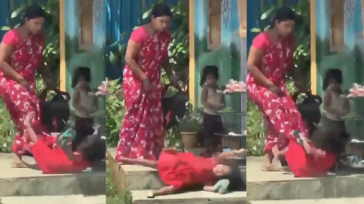 “பிஞ்சு குழந்தையை காலால் எட்டி உதைத்த பெண்” -  அங்கன்வாடியில் சிறுமி மீது நடந்த கொடூர தாக்குதல்.. வெளியான கண்கலங்க வைக்கும் வீடியோ!