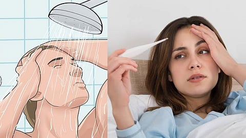 Bath during fever
