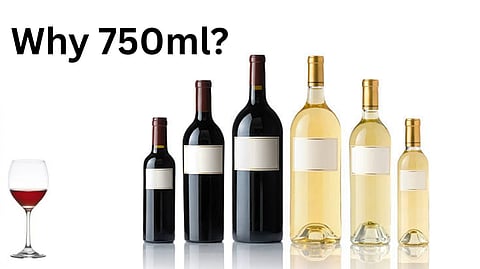 750ml wine bottle history