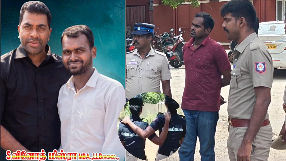 “ஆண்களுக்கு பாதுகாப்பு கொடுக்க மாட்டீங்களா..?” - சிங்கப்பெண் போலீசிடம் ரகளை செய்த தவெக வக்கீல்! டூவீலரில் ஏறி அட்டகாசம்?